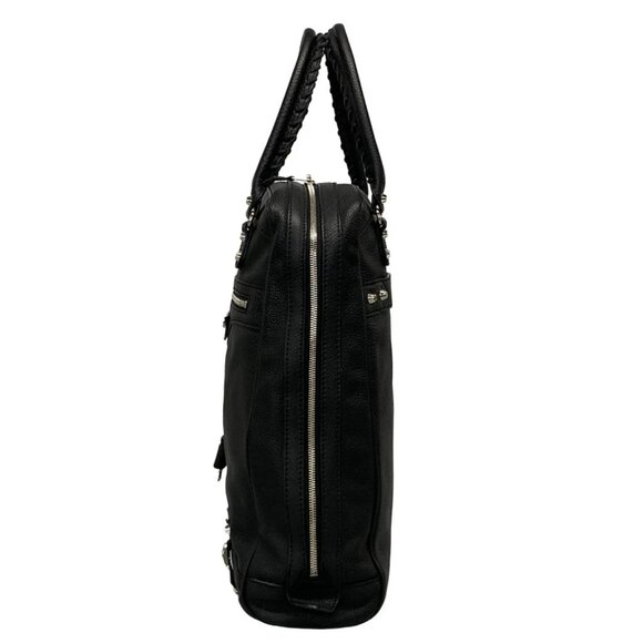 BALENCIAGA - Black Leather Handbag 451-082925 - Picture 3 of 14